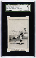 1922 LOU GERTENRICH CHAS. "BABE" ADAMS SGC 40 VG 3 (RICHARD MERKIN COLLECTION).