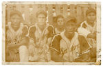 TAMPICO ALIJADORES MEXICAN LEAGUE TEAM 1943 REAL PHOTO POSTCARD WITH HOF MEMBER WILLIE WELLS.