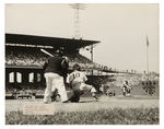 NEGRO LEAGUE EAST-WEST 1943 ALL-STAR GAME OVERSIZED PHOTO WITH SATCHEL PAIGE.