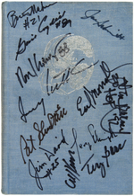 1963 DETROIT LIONS TEAM-SIGNED BOOK.