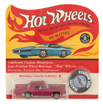 "HOT WHEELS CONTINENTAL MARK III" ON CARD - ROSE.