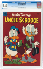 "UNCLE SCROOGE" #4 DECEMBER 1953 - FEBRUARY 1954 CGC 8.5 VF+.