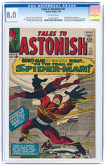 "TALES TO ASTONISH" #57 JULY 1964 CGC 8.0 VF.