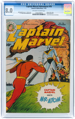 "CAPTAIN MARVEL ADVENTURES" #78 NOVEMBER 1947 CGC 8.0 VF.