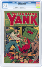 "FIGHTING YANK" #16 MAY 1946 CGC 7.5 VF-.