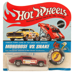 "HOT WHEELS MONGOOSE VS. SNAKE - MONGOOSE" ON CARD.