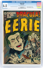 "EERIE" #12 AUGUST 1953 CGC 6.5 FINE+ (DRACULA).