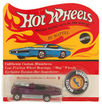 "HOT WHEELS PEEPING BOMB" ON CARD - MAGENTA.