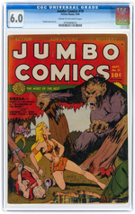 "JUMBO COMICS" #19 SEPTEMBER 1940 CGC 6.0 FINE.