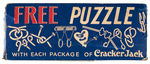 1930s “CRACKER JACK FREE PUZZLE” DIE-CUT DISPLAY BOX.