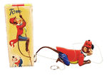 "LEHMANN TOM" STRING-CLIMBING MONKEY BOXED TOY.