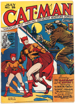 "CATMAN" #18 JULY 1943 COMIC BOOK.