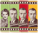 U.S. RADIO GUM FULL PACK FEATURING MOVIE STAR WRAPPERS.