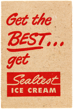 "SHMOO" SEALTEST ICE CREAM TRADING CARD SET.