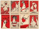 "SHMOO" SEALTEST ICE CREAM TRADING CARD SET.