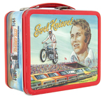 "EVEL KNIEVEL" METAL LUNCHBOX WITH THERMOS.