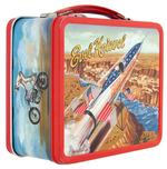 "EVEL KNIEVEL" METAL LUNCHBOX WITH THERMOS.