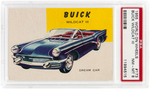 "WORLD ON WHEELS" TOPPS HIGH NUMBER/RED BACK #173 BUICK WILDCAT III PSA NM-MT 8.