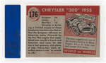 "WORLD ON WHEELS" TOPPS HIGH NUMBER/RED BACK #176 CHRYSLER 300 PSA NM-MT 8.