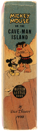 "MICKEY MOUSE ON THE CAVE-MAN ISLAND" WALT DISNEY FILE COPY BTLB.