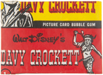 "WALT DISNEY'S DAVY CROCKETT" TOPPS 1¢ GUM CARD UNOPENED WAX PACK.