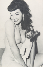 BETTIE PAGE MEN'S MAGAZINES & POSTCARD.