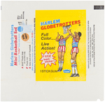 "HARLEM GLOBETROTTERS" FLEER GUM CARD SET WITH WRAPPER.