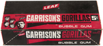 "GARRISON'S GORILLAS" LEAF GUM CARD SET, DISPLAY BOX & MORE.