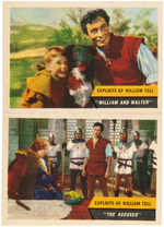 "EXPLOITS OF WILLIAM TELL" ENGLISH GUM CARD SET.