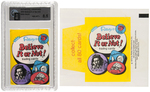 "RIPLEY'S BELIEVE IT OR NOT!" CARD SET & WAX PACK BY TWO DIFFERENT ISSUERS.