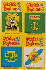 LAUGH-IN "GOLDIE'S LAUGH-ONS" TOPPS STICKER SET.