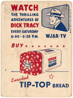 "DICK TRACY" TIP -TOP BREAD PREMIUM CARDS NEAR SET.