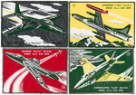 AIRPLANES GOOD LUCK MARGARINE CARD SET.