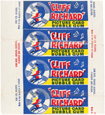 "CLIFF RICHARD" LEAF ENGLISH GUM CARD SET WITH WRAPPER.