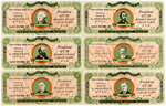 "PRESIDENTS PLAY BUCKS" DIETZ GUM FULL SET W/VARIANTS.