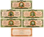 "PRESIDENTS PLAY BUCKS" DIETZ GUM FULL SET W/VARIANTS.