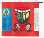 "LAUGH-IN" TOPPS GUM CARD DISPLAY BOX & WRAPPER.