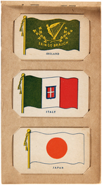 “WILBUR FLAG ALBUM” COMPLETE SET WITH SCARCE MAIL-AWAY CARD.