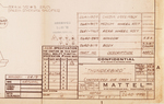 MATTEL MOTORIZED 1978 THUNDERBIRD TOY BLUEPRINT.