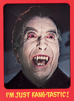 "SHOCK THEATRE" TOPPS VAULT UNCUT GUM CARD SHEET.