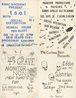 PUNK ROCK CONCERT FLYERS.