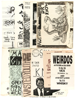 PUNK ROCK CONCERT FLYERS.