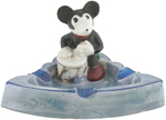 MICKEY MOUSE GLAZED CHINA ASHTRAY PAIR.