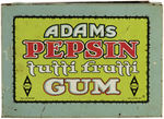 "ADAMS PEPSIN TUTTI FRUTTI GUM" STORE TIN.