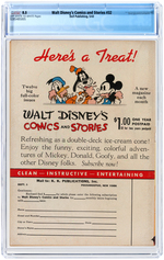 "WALT DISNEY'S COMICS AND STORIES" #32 MAY 1943 CGC 8.5 VF+.