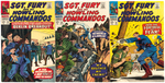 "SGT. FURY AND HIS HOWLING COMMANDOS" COMIC BOOK LOT.