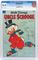 "UNCLE SCROOGE" #8 DECEMBER 1954 - FEBRUARY 1955 CGC 8.0 VF.