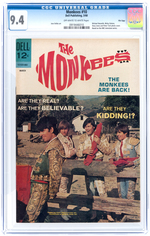 "THE MONKEES" #10 MARCH 1968 CGC 9.4 NM FILE COPY.