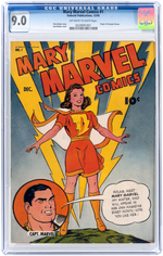 "MARY MARVEL COMICS" #1 DECEMBER 1945 CGC 9.0 VF/NM.