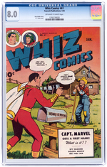 "WHIZ COMICS" #61 JANUARY 1945 CGC 8.0 VF.